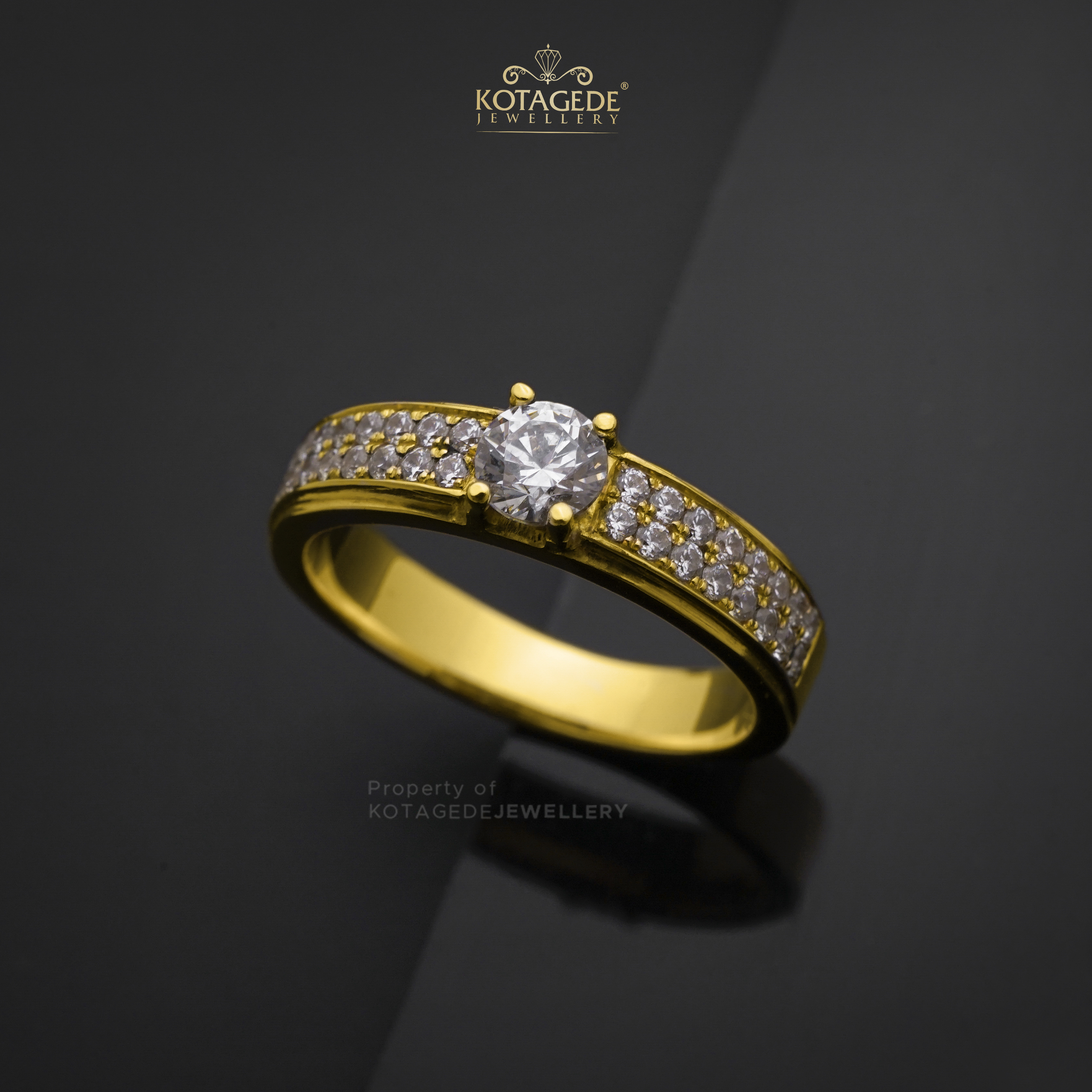 Cincin Tunangan Emas Kuning YG0464