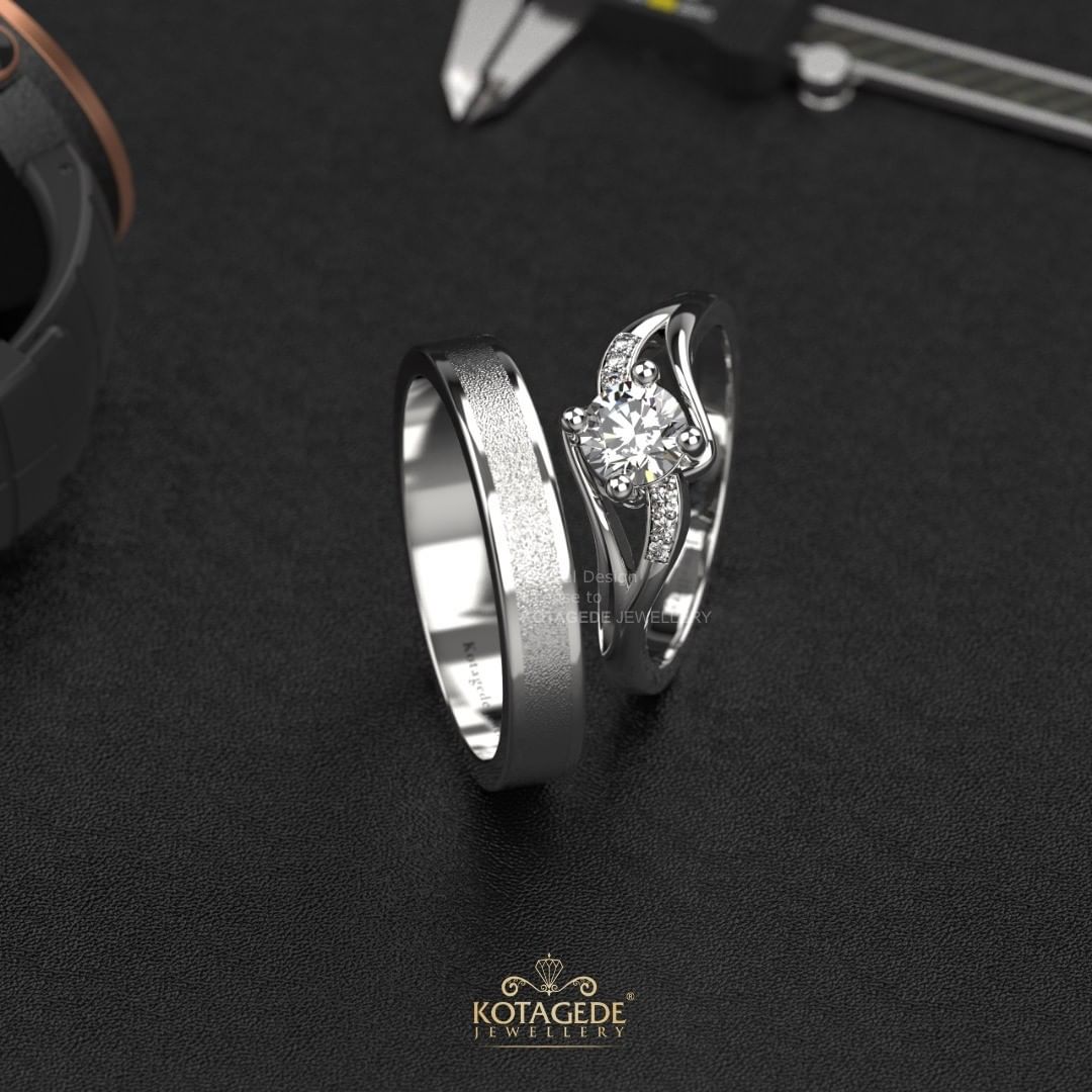 Cincin Kawin Tunangan Platidium Couple PTD0472PTD