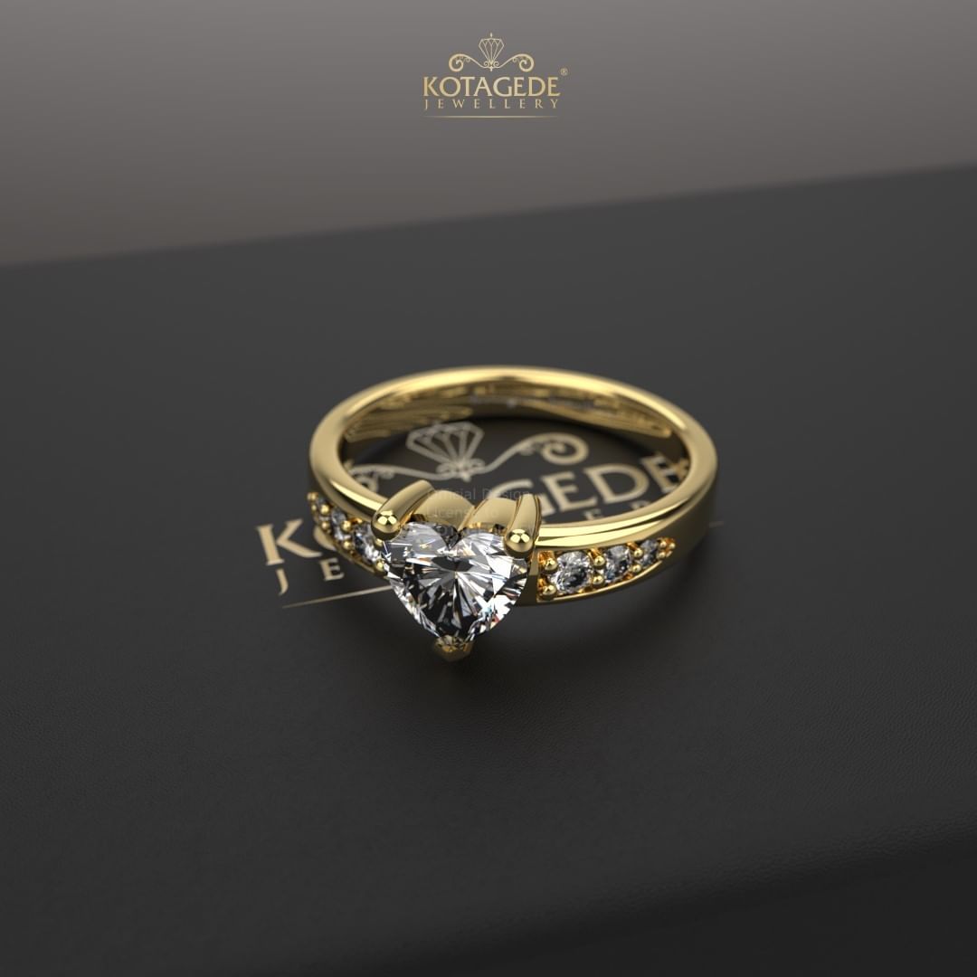 Cincin Tunangan Emas Kuning YG0491_1