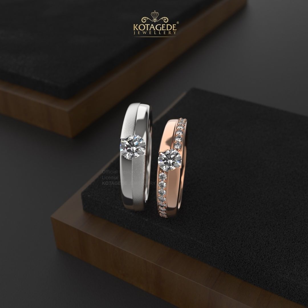 Cincin Kawin Tunangan Platidium Rosegold PTD0471RG