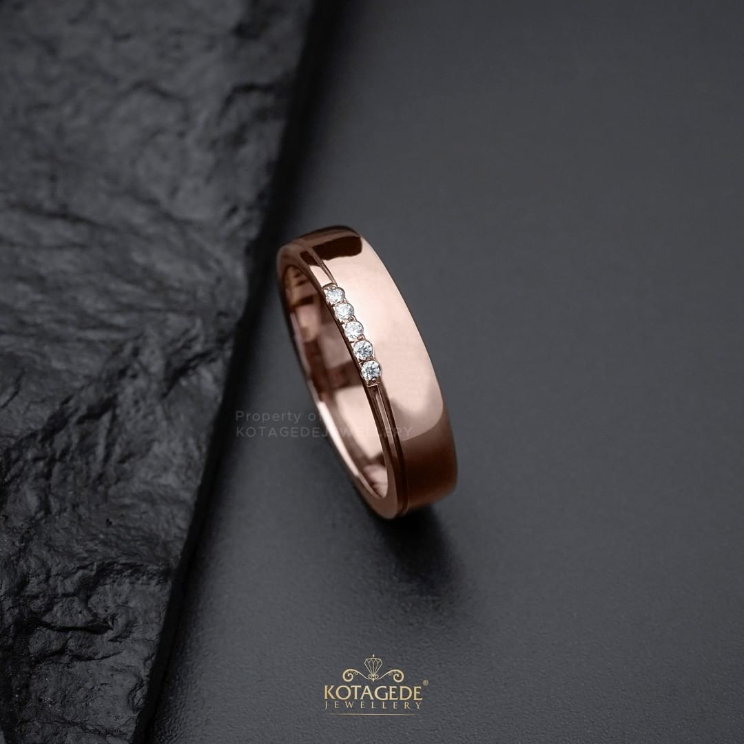 Cincin Kawin Tunangan Rosegold Simple RG0517