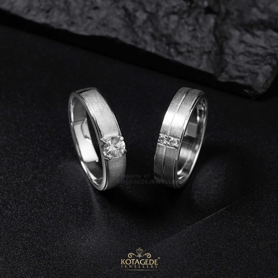 Cincin Kawin Tunangan Platidium Couple Doff PTD0528PTD