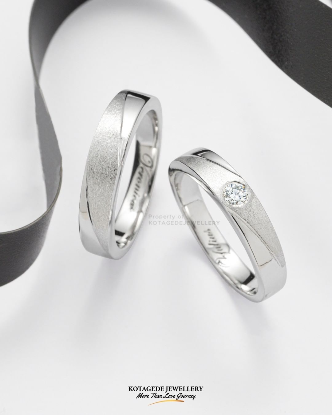 Cincin Kawin Tunangan Platidium Couple PTD0540PTD
